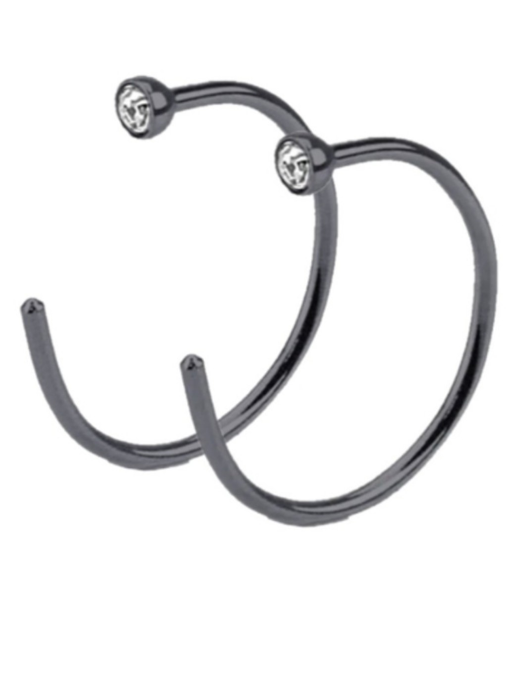 2 Nose Ring Hoops